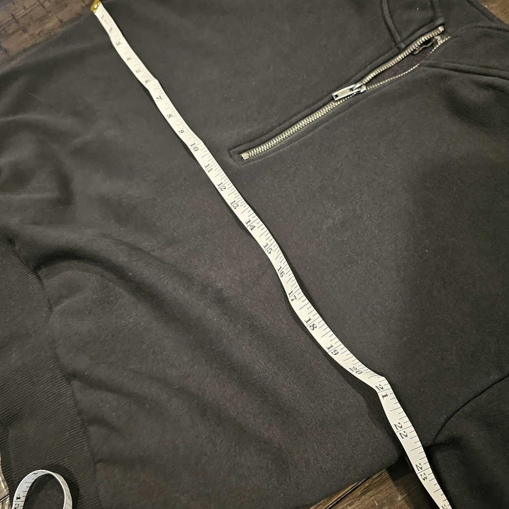 Banana Republic Black 1/4 Zip Fleece Women's XS - Picture 10 of 13